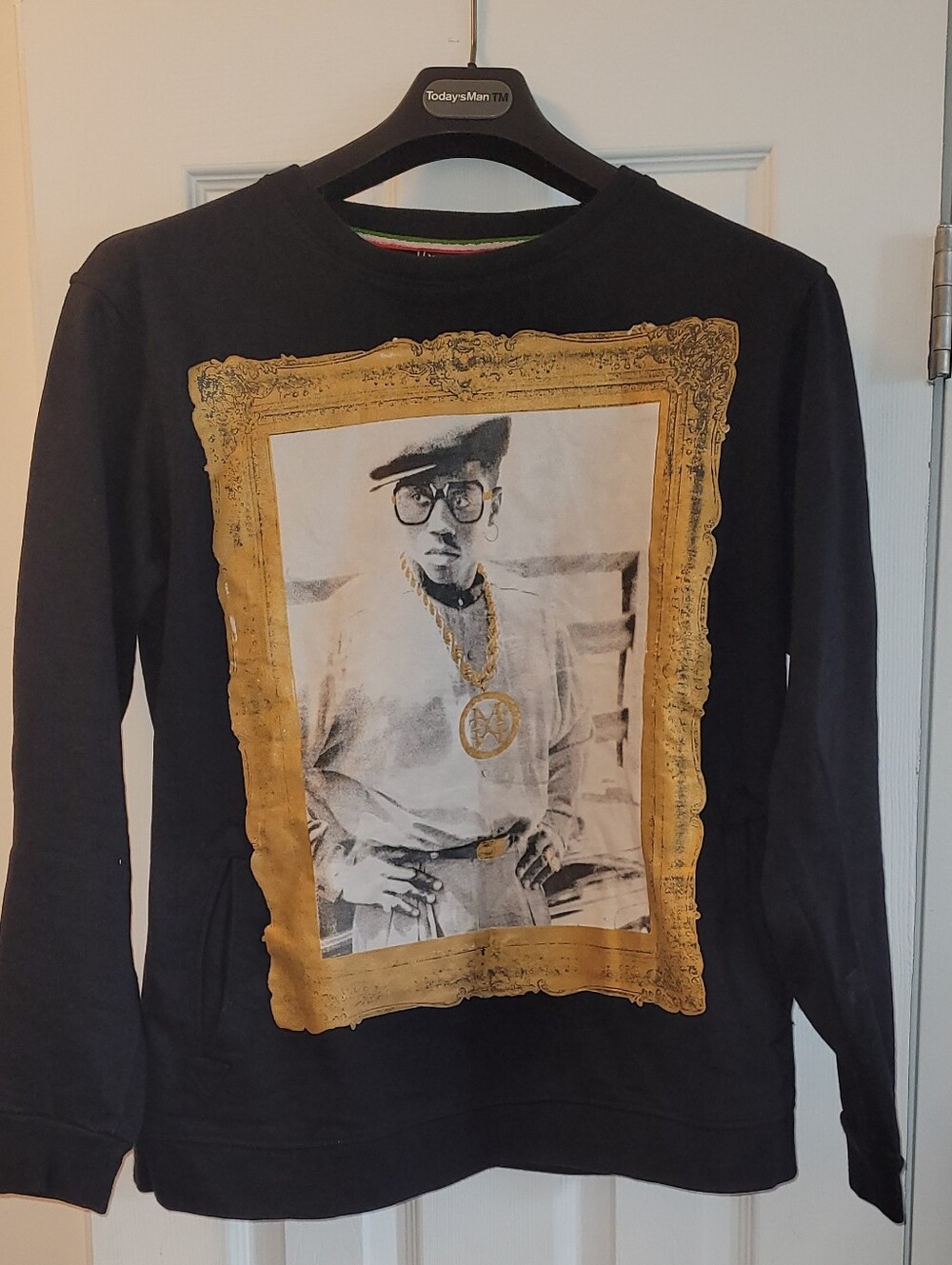 Westley Snipes Vintage Black New JACK CITY Sweater, SIZE L but Fits Like Med.